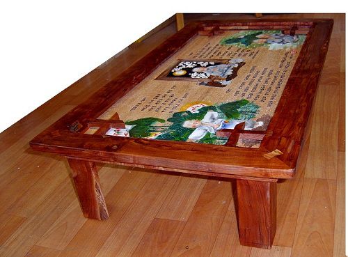화서각작품탁자--참죽목재+알마시카목재--가당작